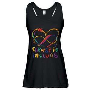 Choose To Include Autism Awareness Teacher Special Education Ladies Essential Flowy Tank