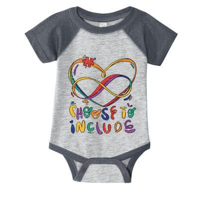 Choose To Include Autism Awareness Teacher Special Education Infant Baby Jersey Bodysuit