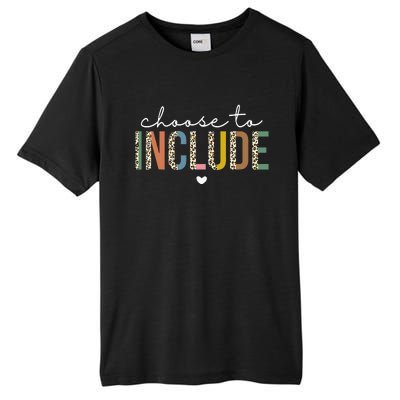 Choose To Include Special Education Teacher Autism Awareness Tall Fusion ChromaSoft Performance T-Shirt