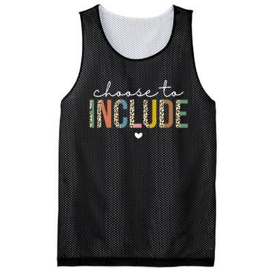 Choose To Include Special Education Teacher Autism Awareness Mesh Reversible Basketball Jersey Tank