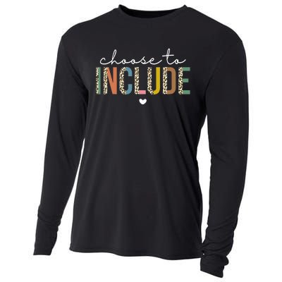 Choose To Include Special Education Teacher Autism Awareness Cooling Performance Long Sleeve Crew