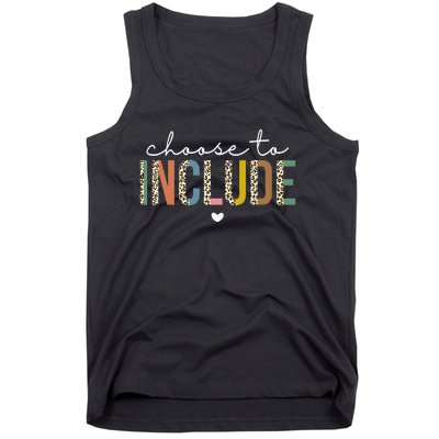 Choose To Include Special Education Teacher Autism Awareness Tank Top