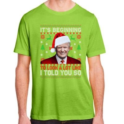 Christmas Trump Its Beginning To Look A Lot Like You Miss Me Gift Adult ChromaSoft Performance T-Shirt