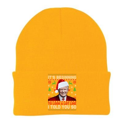 Christmas Trump Its Beginning To Look A Lot Like You Miss Me Gift Knit Cap Winter Beanie