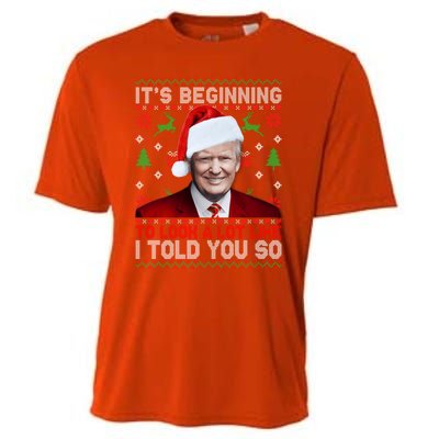 Christmas Trump Its Beginning To Look A Lot Like You Miss Me Gift Cooling Performance Crew T-Shirt