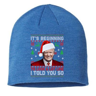 Christmas Trump Its Beginning To Look A Lot Like You Miss Me Gift Sustainable Beanie