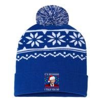 Christmas Trump Its Beginning To Look A Lot Like You Miss Me Gift USA-Made Snowflake Beanie