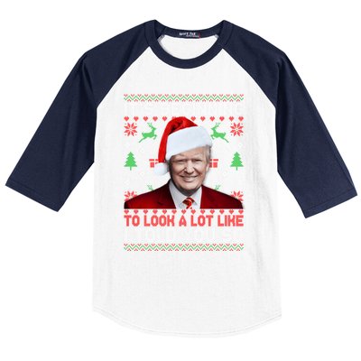 Christmas Trump Its Beginning To Look A Lot Like You Miss Me Gift Baseball Sleeve Shirt