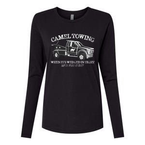 Camel Towing Inappropriate Humor Adult Humor Camel Towing Womens Cotton Relaxed Long Sleeve T-Shirt