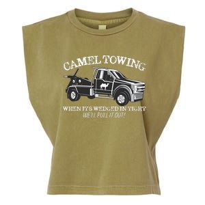 Camel Towing Inappropriate Humor Adult Humor Camel Towing Garment-Dyed Women's Muscle Tee