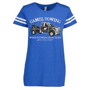 Camel Towing Inappropriate Humor Adult Humor Camel Towing Enza Ladies Jersey Football T-Shirt