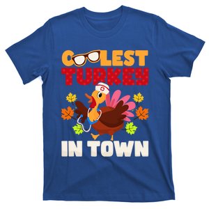 Coolest Turkey In Town Design Great Gift T-Shirt