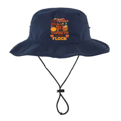 Cute Thanksgiving I Teach The Cutest Little Turkeys In The Flock Bucket Hat