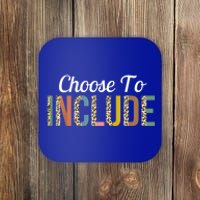 Choose To Include Special Education Teacher Autism Awareness Cool Gift Coaster