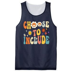 Choose To Include Special Education Teacher Autism Awareness Funny Gift Mesh Reversible Basketball Jersey Tank