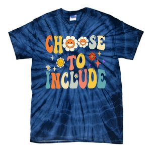 Choose To Include Special Education Teacher Autism Awareness Funny Gift Tie-Dye T-Shirt