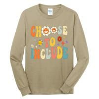 Choose To Include Special Education Teacher Autism Awareness Funny Gift Tall Long Sleeve T-Shirt