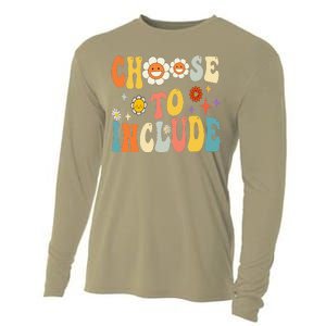 Choose To Include Special Education Teacher Autism Awareness Funny Gift Cooling Performance Long Sleeve Crew