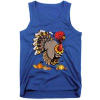 Cute Turkey Ice Hockey Player Turkeys Day Happy Thanksgiving Gift Tank Top