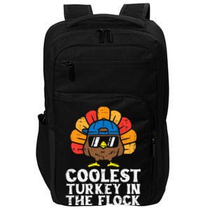 Coolest Turkey In The Flock Thanksgiving Impact Tech Backpack