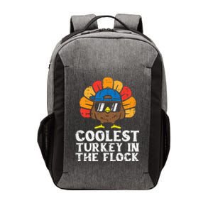 Coolest Turkey In The Flock Thanksgiving Vector Backpack