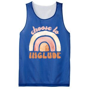 Choose To Include Special Education Teacher Autism Awareness Gift Mesh Reversible Basketball Jersey Tank