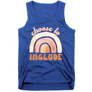 Choose To Include Special Education Teacher Autism Awareness Gift Tank Top