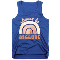 Choose To Include Special Education Teacher Autism Awareness Gift Tank Top