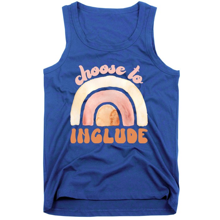 Choose To Include Special Education Teacher Autism Awareness Gift Tank Top