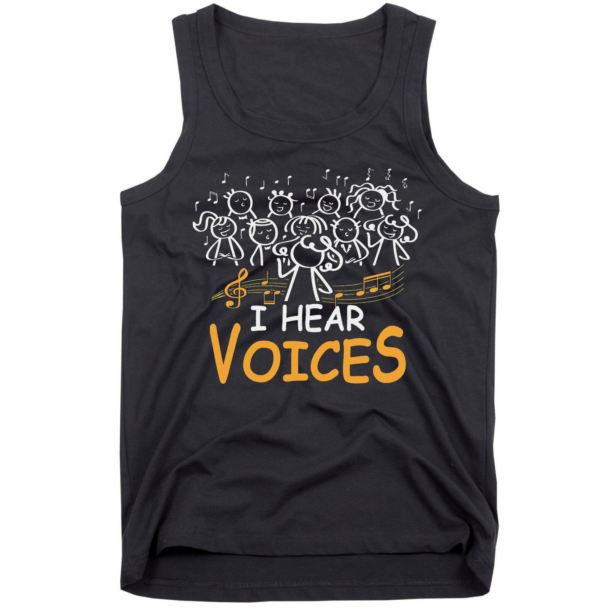 Choir Teacher I Hear Voices Chorister Church Choral Music Tank Top