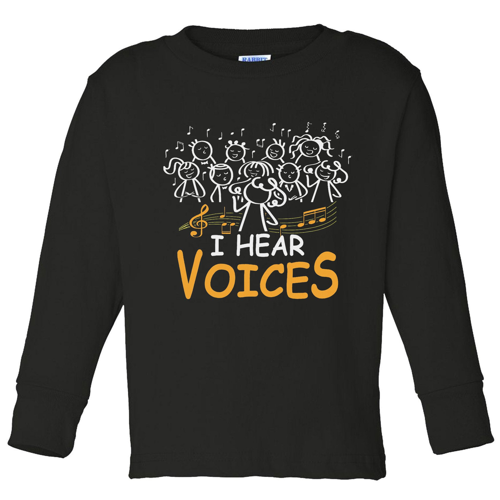 Choir Teacher I Hear Voices Chorister Church Choral Music Toddler Long Sleeve Shirt