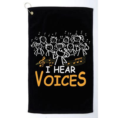 Choir Teacher I Hear Voices Chorister Church Choral Music Golf Towel