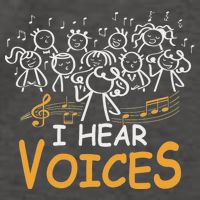 Choir Teacher I Hear Voices Chorister Church Choral Music Vector Backpack