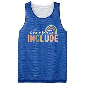 Choose To Include Special Education Teacher Autism Awareness Gift Mesh Reversible Basketball Jersey Tank