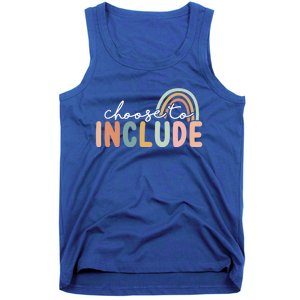 Choose To Include Special Education Teacher Autism Awareness Gift Tank Top