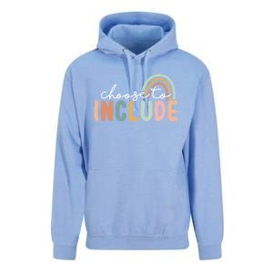 Choose To Include Special Education Teacher Autism Awareness Gift Unisex Surf Hoodie