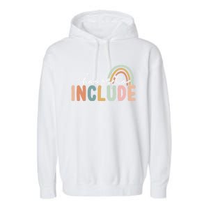 Choose To Include Special Education Teacher Autism Awareness Gift Garment-Dyed Fleece Hoodie