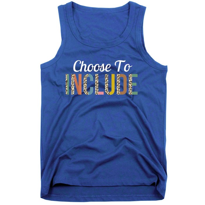 Choose To Include Special Education Teacher Autism Awareness Gift Tank Top