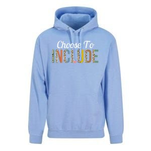 Choose To Include Special Education Teacher Autism Awareness Gift Unisex Surf Hoodie