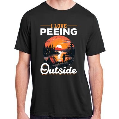 Camping Tent I Love Peeing Outside Adult ChromaSoft Performance T-Shirt