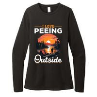 Camping Tent I Love Peeing Outside Womens CVC Long Sleeve Shirt