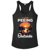 Camping Tent I Love Peeing Outside Ladies PosiCharge Competitor Racerback Tank