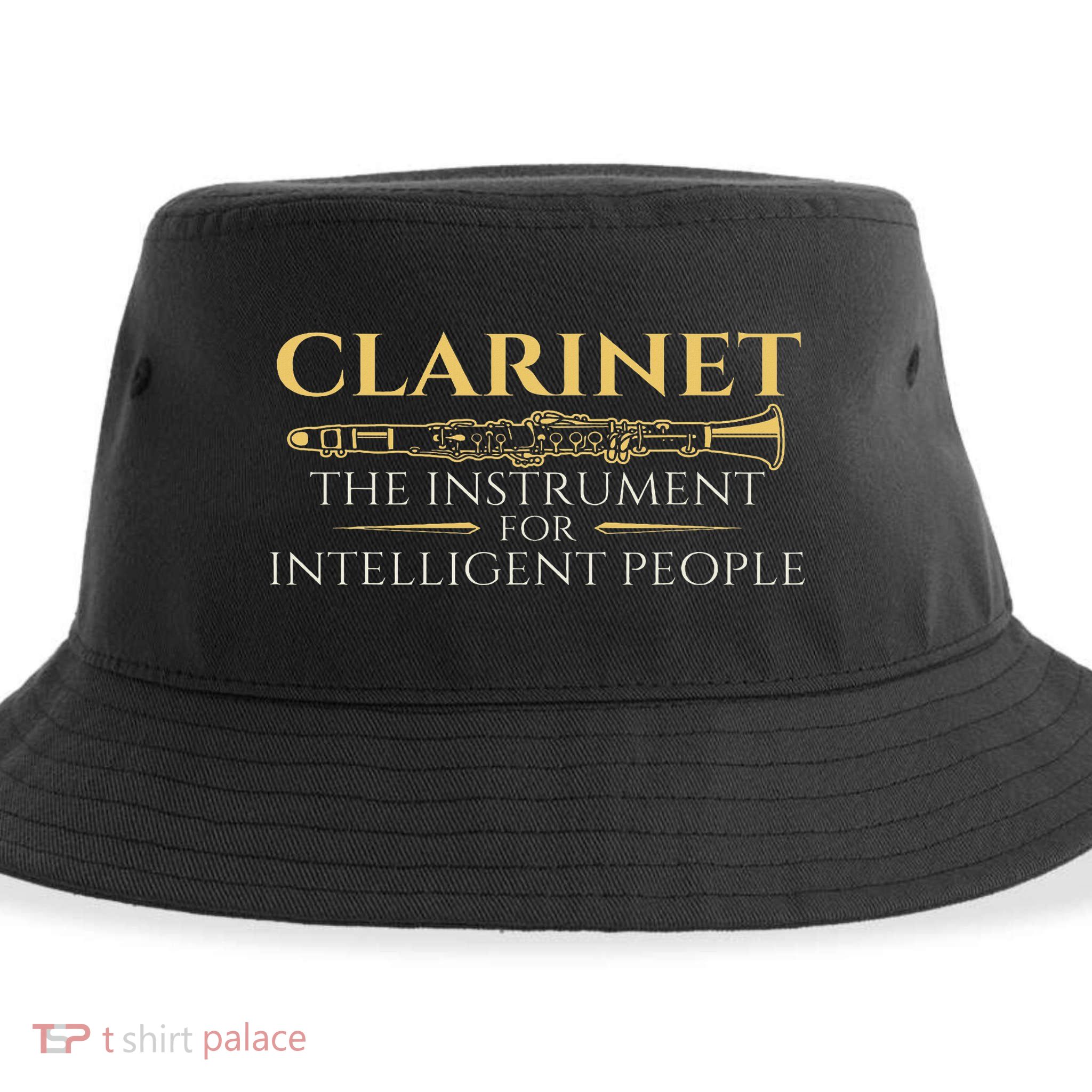 Clarinet The Instrument For Intelligent People Clarinetist Sustainable Bucket Hat