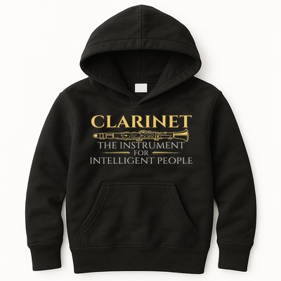 Clarinet The Instrument For Intelligent People Clarinetist Kids Hoodie