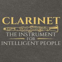Clarinet The Instrument For Intelligent People Clarinetist Cotton Canvas Backpack