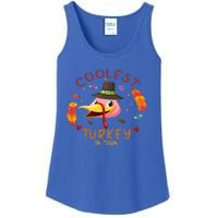 Coolest Turkey In Town Happy Thanksgiving Birthday Presents Gift Ladies Essential Tank