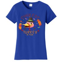 Coolest Turkey In Town Happy Thanksgiving Birthday Presents Gift Women's T-Shirt