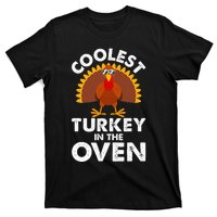 Coolest Turkey In The Oven Humor Funny Thanksgiving Gifts T-Shirt