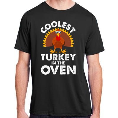 Coolest Turkey In The Oven Humor Funny Thanksgiving Gifts Adult ChromaSoft Performance T-Shirt