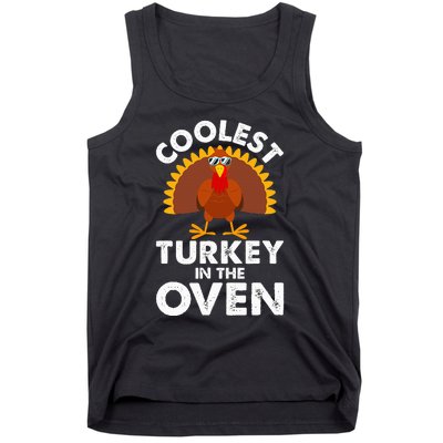 Coolest Turkey In The Oven Humor Funny Thanksgiving Gifts Tank Top